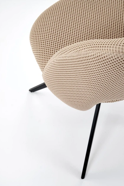 Стілець для кухні та вітальні Halmar K546 обертальний Бежевий (5905248132580) - зображення 12