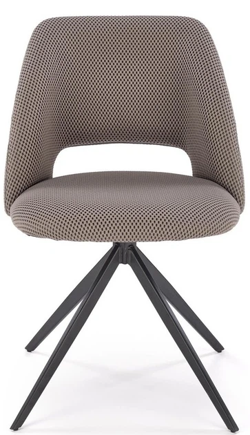 Стілець для кухні та вітальні Halmar K546 обертальний Попелястий (5905248132610) - зображення 9