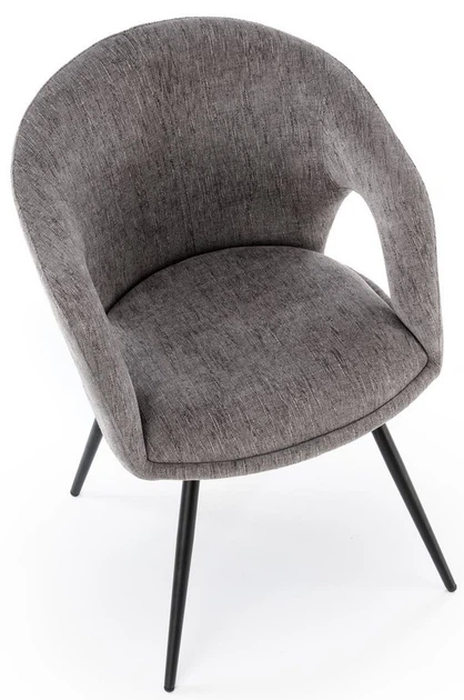 Стілець для кухні та вітальні Halmar K550 обертальний Попелястий (5905248132740) - зображення 8