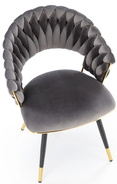 Стілець для кухні та вітальні Halmar K551 Попелястий (5905248132764) - зображення 9