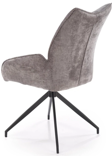 Krzesło do kuchni i salonu Halmar K553 obrotowe Popielate (5905248132801) - obraz 4