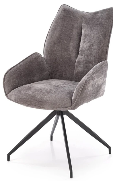 Krzesło do kuchni i salonu Halmar K553 obrotowe Popielate (5905248132801) - obraz 5