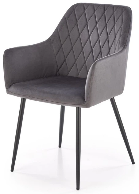 Стілець для кухні та вітальні Halmar K558 Попелястий (5905248132894) - зображення 4