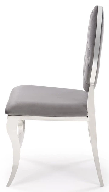 Стілець для кухні та вітальні Halmar K555 Попелястий/Сріблястий (5905248132832) - зображення 7