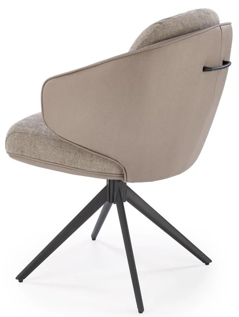 Krzesło do kuchni i salonu Halmar K554 obrotowe Popielate (5905248132825) - obraz 6