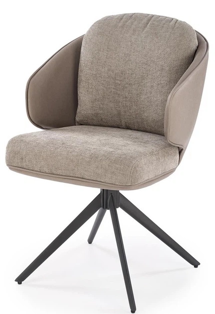 Krzesło do kuchni i salonu Halmar K554 obrotowe Popielate (5905248132825) - obraz 7