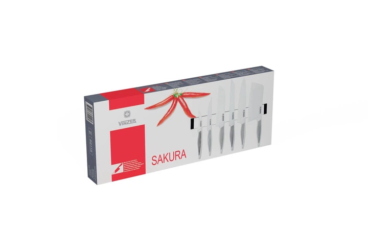 Набор ножей VINZER Sakura 7 пр. [89116] – купить онлайн на ROZETKA
