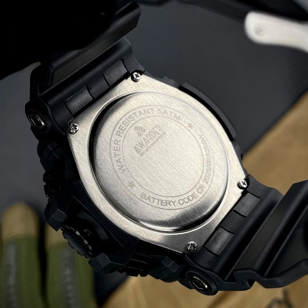 Годинник наручний Awarder 001 Тризуб золото All Black - изображение 4
