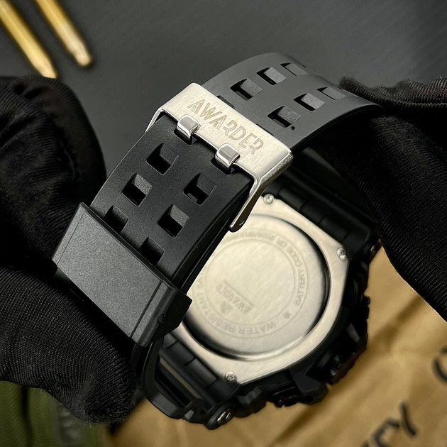 Годинник наручний Awarder 001 Тризуб золото All Black - изображение 5