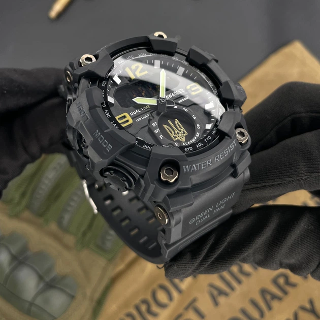 Годинник наручний Awarder 004 Тризуб золото Black - изображение 8