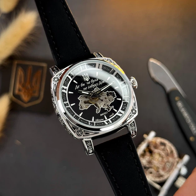 Годинник наручний Awarder 021 Де би не була Silver-Black-Black - Фото 9 Годинник наручний Awarder 021 Де би не була Silver-Black-Black - изображение 9