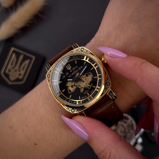 Годинник наручний Awarder 021 Де би не була Gold-Black-Brown - Фото 9 Годинник наручний Awarder 021 Де би не була Gold-Black-Brown - изображение 9