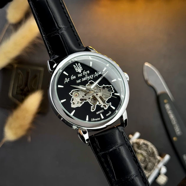 Годинник наручний Awarder 022SIBK Mechanic Де би не був Silver-Black, - изображение 9