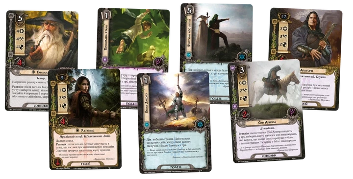 Настільна гра Володар Перснів. Карткова гра (The Lord of the Rings: The Card Game) - Фото 4 Настільна гра Володар Перснів. Карткова гра (The Lord of the Rings: The Card Game) - изображение 4