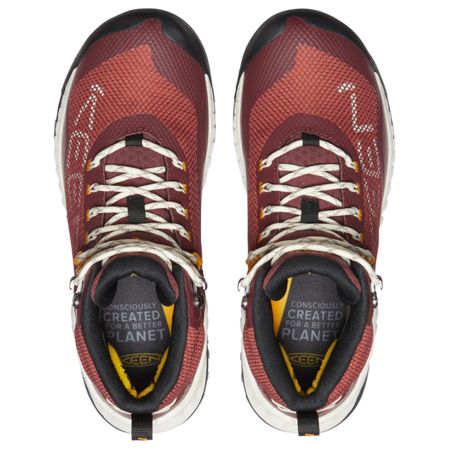 Жіночі трекінгові черевики Keen Nxis Evo Wp Mid високі водонепроникні червоні 37 1027793 (37) - изображение 6