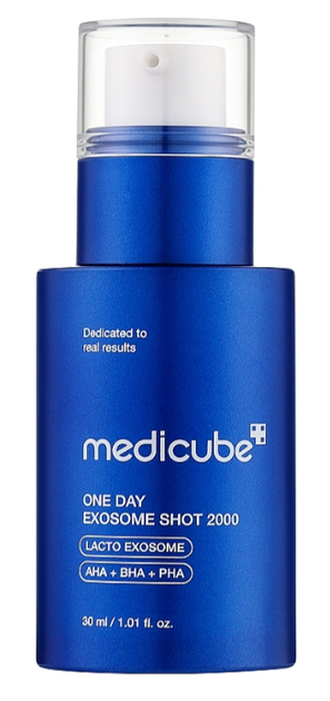 Сыворотка с экзосомами и спикулами для сужения пор MEDICUBE One Day Exosome Shot Pore Ampoule 2000 30 мл - изображение 2