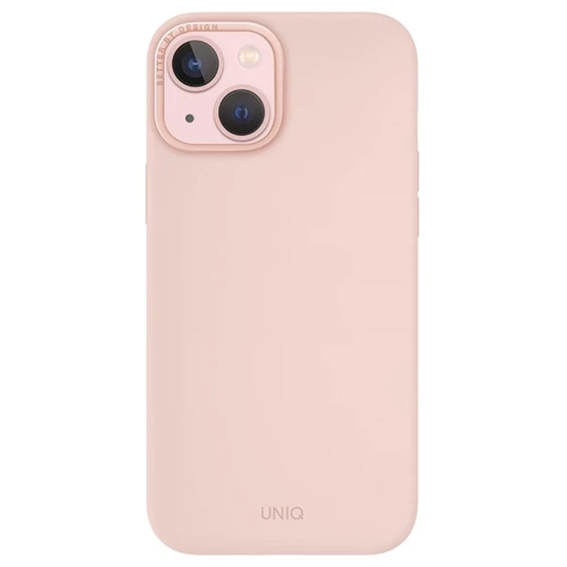 Чохол Uniq Lino Hue для iPhone 15 Blush Pink with MagSafe (Uniq-IP6.1(2023)-LINOHMPNK) - зображення 2