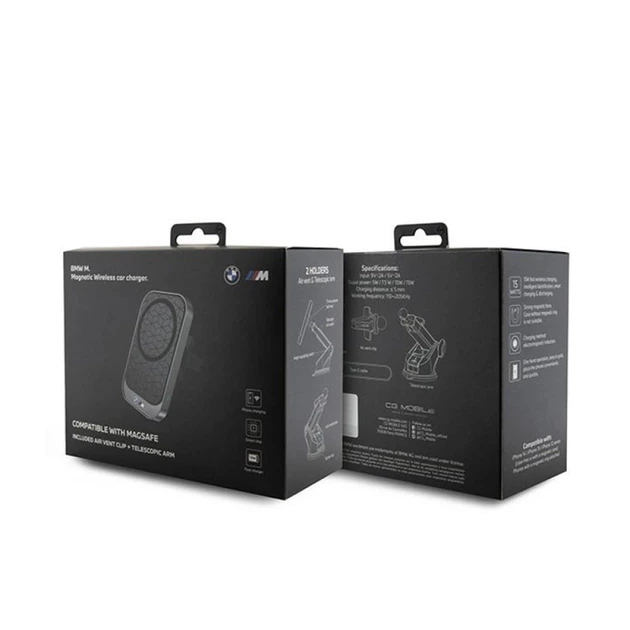 Автодержатель с функцией беспроводной зарядки BMW M Edition 15W Black with MagSafe (BMMWCCMPGPK) - Фото 4 Автодержатель с функцией беспроводной зарядки BMW M Edition 15W Black with MagSafe (BMMWCCMPGPK) - изображение 4