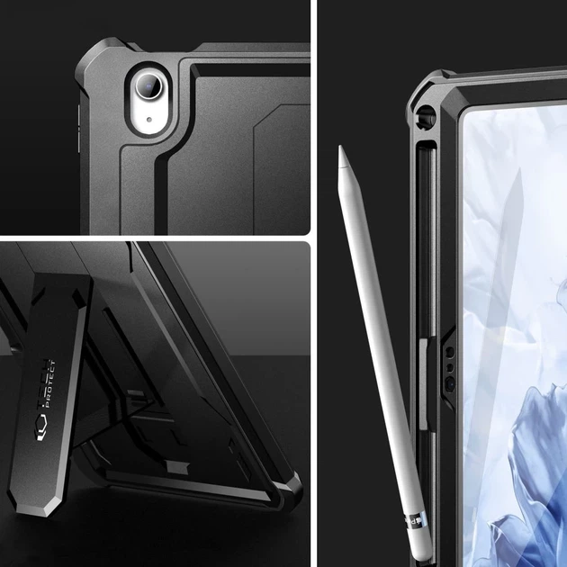 Чехол Tech-Protect Kevlar Pro для iPad 11 2025 11th Gen | 10.9 2022 10th Gen Black (9490713934661) - изображение 2