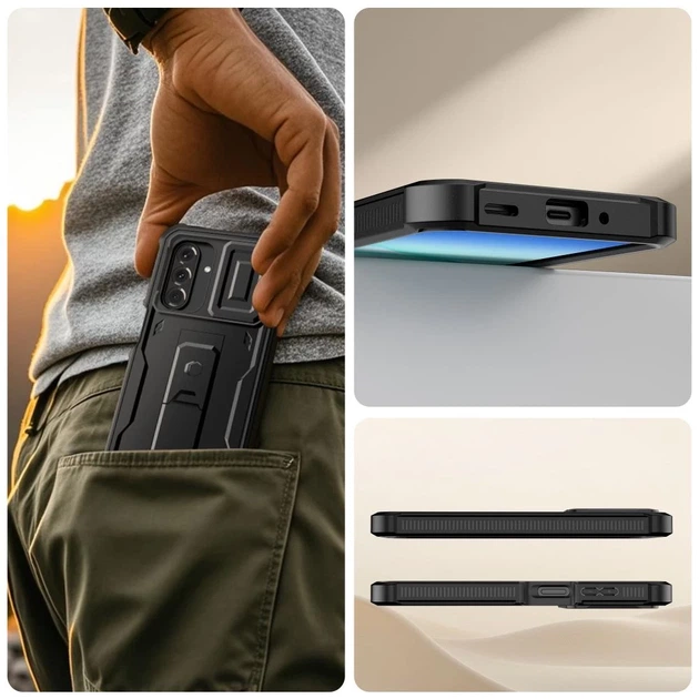 Чехол Tech-Protect Kevlar Cam+ для Samsung Galaxy A17 (A175-A176) Black (5906302333004) - изображение 6