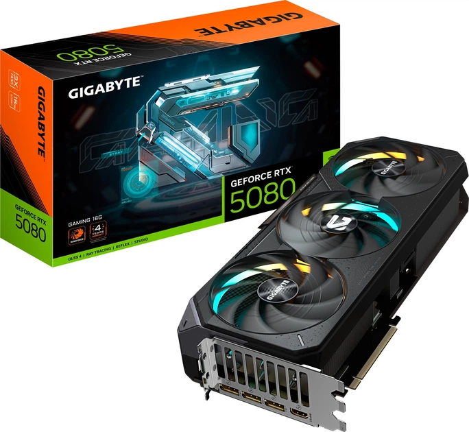 Відеокарта Gigabyte GF RTX 5080 16GB GDDR7 Gaming (GV-N5080GAMING-16GD) - зображення 10