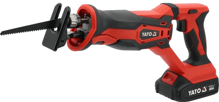 Piła szablastowa akumulatorowa YATO Li-Ion 18 V 2 Ah bezszczotkowa (YT-828153) - obraz 1