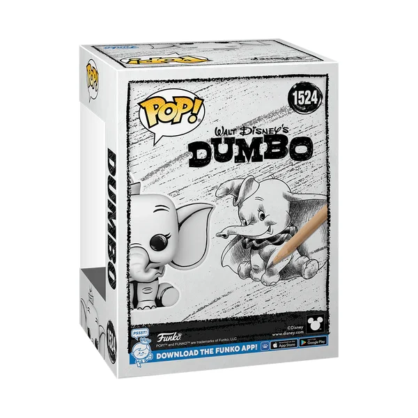 Фигурка Дамбо (Скетч) — Funko Pop! DISNEY: ART SERIES — DUMBO (SKETCH) #1524 - Фото 4 Фигурка Дамбо (Скетч) — Funko Pop! DISNEY: ART SERIES — DUMBO (SKETCH) #1524 - изображение 4