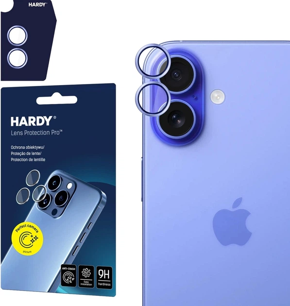 Szkło hartowane 3MK Hardy Lens Protection Pro do Apple iPhone  17 Blue (5903108669931) - obraz 2