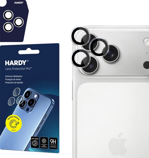 Захисне скло 3MK Hardy Lens Protection Pro do Apple iPhone 17 Pro/17 Pro Max Transparent (5903108664288) - зображення 2