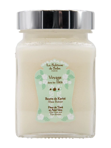 Олія горіха каріте Тіаре та Алое вера La Sultane De Saba Shea Butter Tahiti Aloe Vera 300 мл 3700448601872 - зображення 3