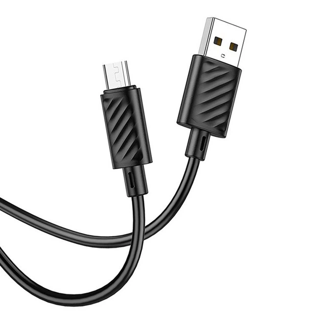 Кабель Micro USB 2.4A (1м) Hoco X88 — Black (785191) - Фото 1 Кабель Micro USB 2.4A (1м) Hoco X88 — Black (785191) - изображение 1