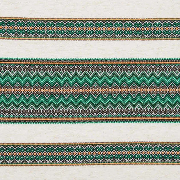 Етнічна вишита льняна скатертина Handmade в Українському стилі Зелена 110х145см. - Фото 5 Етнічна вишита льняна скатертина Handmade в Українському стилі Зелена 110х145см. - зображення 5