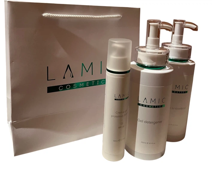 Базовый набор для лица гель лосьон Lamic SPF 50 - Фото 2 Базовый набор для лица гель лосьон Lamic SPF 50 - изображение 2