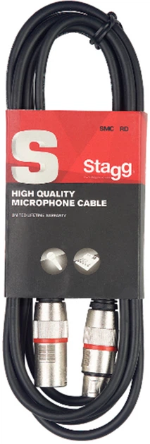 Микрофонный кабель Stagg SMC6 RD 6 м Black - изображение 2