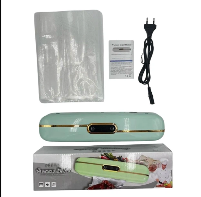 Вакуумный упаковщик вакууматор ручной для кухни бытовой Vacuum Sealer - изображение 2