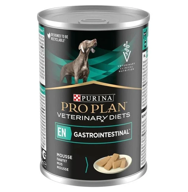 ПАК. Влажный корм для собак Pro Plan Veterinary Diets Gastrointestinal для устранения расстройств пищеварения (12х400 г) - Фото 1 ПАК. Влажный корм для собак Pro Plan Veterinary Diets Gastrointestinal для устранения расстройств пищеварения (12х400 г) - изображение 1