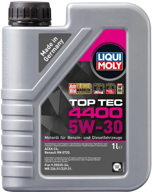 Моторна олива Liqui Moly Top Tec 4400 5W-30 1 л (2319) - Фото 1 Моторна олива Liqui Moly Top Tec 4400 5W-30 1 л (2319) - изображение 1