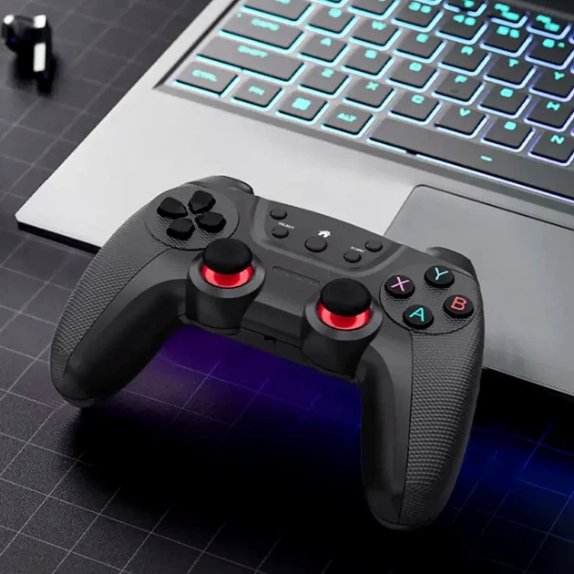 Бездротові джойстики 2 шт для ПК Android PS3 радіус дії 8 метрів 19 сірий кнопок XO GP4 - Фото 6 Бездротові джойстики 2 шт для ПК Android PS3 радіус дії 8 метрів 19 сірий кнопок XO GP4 - зображення 6