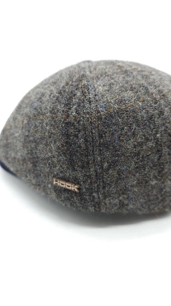 Кепка восьмиклинка шерстяная в цветную клетку 6-LEONARDO HarrisTweed HOOK 56 Коричневый HT-505C2 - изображение 3