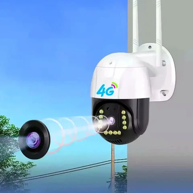 Вулична поворотна IP-камера 4G 3Мп з ІЧ-підсвічуванням та датчиком руху C15X-H-4G - зображення 3