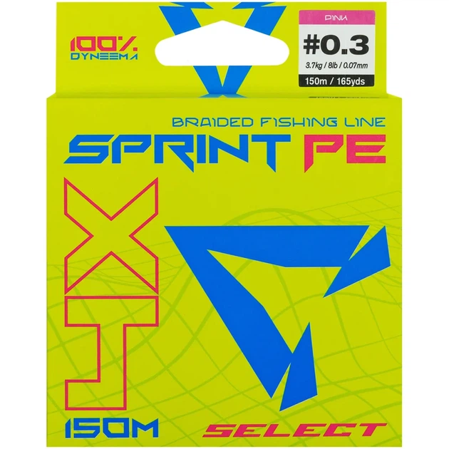 Шнур Select Sprint PE 4X Pink 150m #0.3/0.07mm 8lb/3.7kg - Фото 2 Шнур Select Sprint PE 4X Pink 150m #0.3/0.07mm 8lb/3.7kg - изображение 2