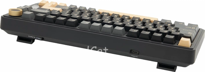 Механічна ігрова клавіатура Aula EA75 MAX Black ENG + UA, 5000 mAh, з TFT-дисплеєм, 2.4G/Bluetooth/Кабель - зображення 8