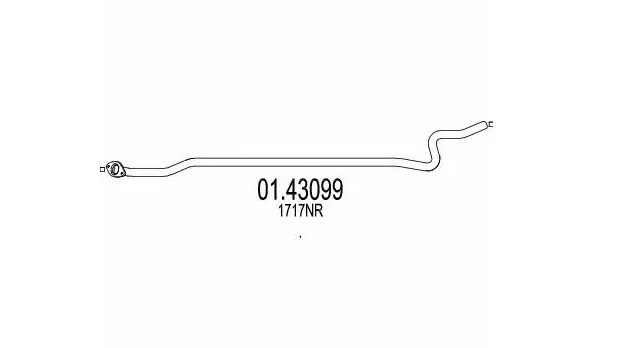 Труба вихлопна MTS (01.43099) - Фото 1 Труба вихлопна MTS (01.43099) - зображення 1