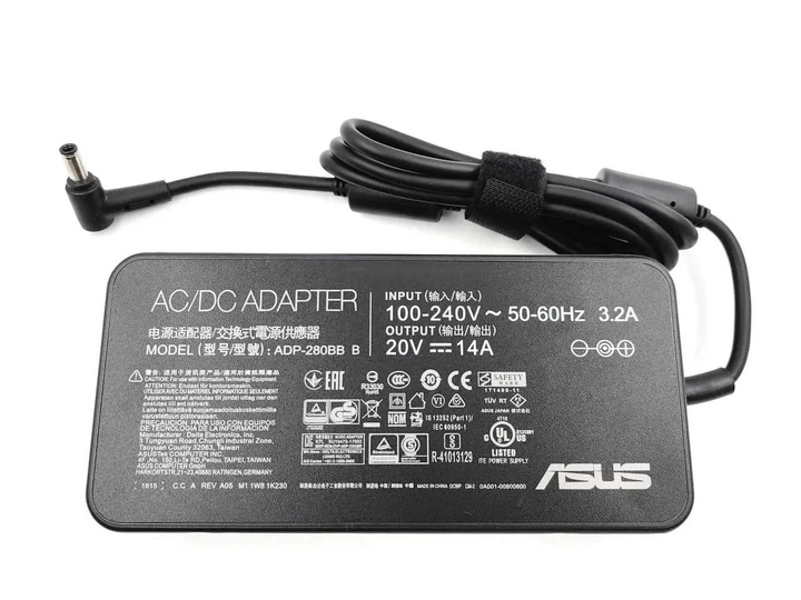 Сетевой блок питания для ноутбука Asus ROG 20V 14A 280W 6.0*3.7 mm Ovale без кабеля 220V - Фото 2 Сетевой блок питания для ноутбука Asus ROG 20V 14A 280W 6.0*3.7 mm Ovale без кабеля 220V - изображение 2