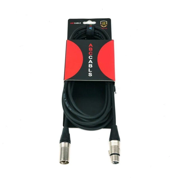 Микрофонный кабель балансный XLR Male — XLR Female ABCCABLS MA008-L1 1м - Фото 2 Микрофонный кабель балансный XLR Male — XLR Female ABCCABLS MA008-L1 1м - изображение 2
