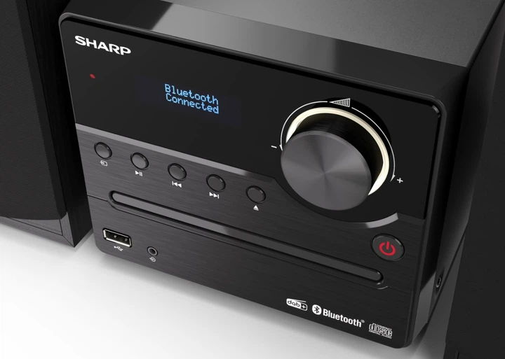 Музичний центр - Hi-Fi мікросистема Sharp XLB517D 45W, FM DAB+, CD, Bluetooth Black - зображення 4
