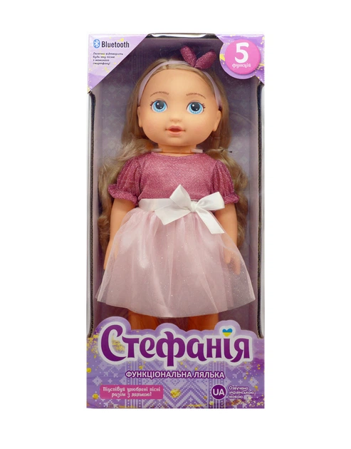 Кукла интерактивная Limo Toy Стефания украинское озвучивание ходит разговаривает поёт реагирует на хлопок M5077UA - изображение 6