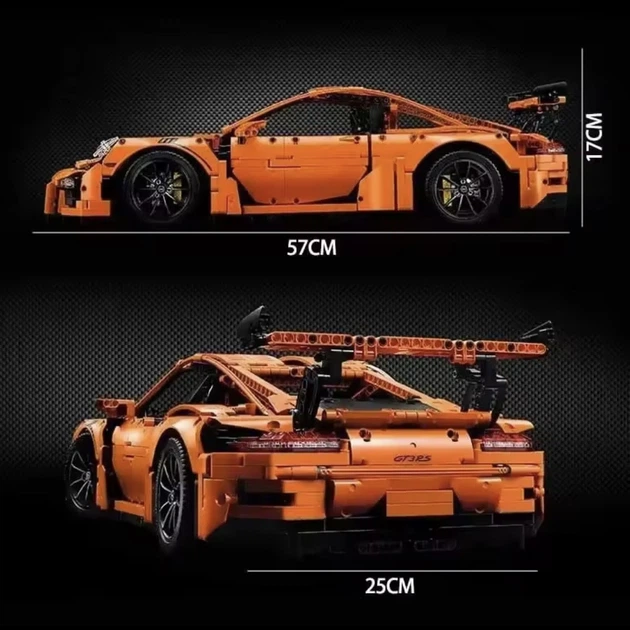 Конструктор Technic Porsche 911 GT3 RS Порше 911 оранжевый спорткар машина автомобиль Порш - изображение 6