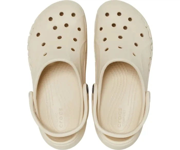 Женские кроксы на платформе Crocs Baya Platform Clog, бежевые, W9/39-40/25-26см - изображение 4