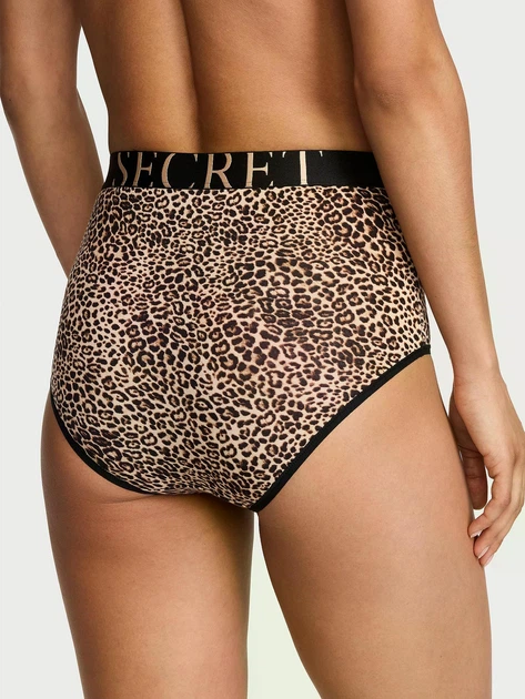 Котонові високі трусики-бриф Victoria's Secret Exploded Logo Cotton Modern Brief Panty M Леопардові 27245839 - Фото 2 Котонові високі трусики-бриф Victoria's Secret Exploded Logo Cotton Modern Brief Panty M Леопардові 27245839 - изображение 2